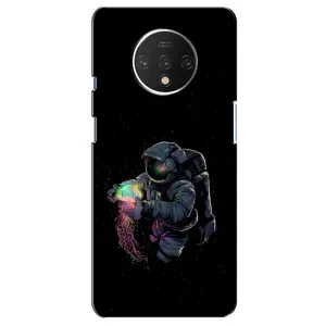Силиконовый Чехол с принтом "Космонавты" на OnePlus 7T (В руках земля)