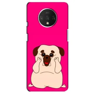 Чехол (ТПУ) Милые собачки для OnePlus 7T (Веселый Мопсик)