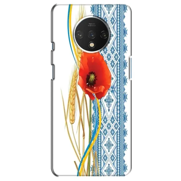 Чехол с рисунком «Вышиванка с цветком» для OnePlus 7T Чехол с рисунком «Вышиванка с цветком» для OnePlus 7T