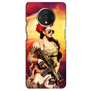 ЗСУ Чехлы (TPU) для OnePlus 7T (Женщина солдат)