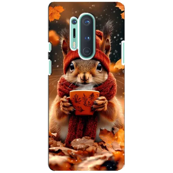 Чехол с рисунком «Белка с кофе» для OnePlus 8 Pro Чехол с рисунком «Белка с кофе» для OnePlus 8 Pro