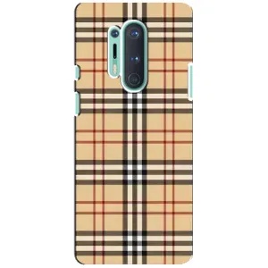 Чехол с Брендами одежды на ВанПлас 8 Про (Burberry стиль)