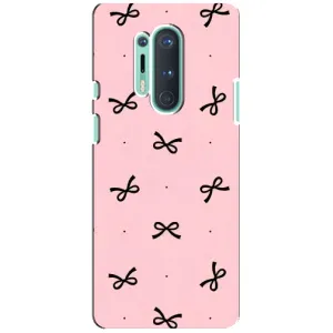 Чохол банти для OnePlus 8 Pro (Чорні бантики)