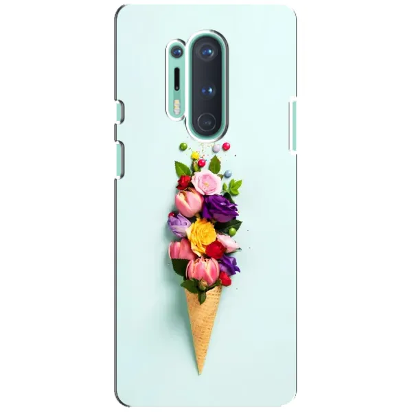 Чехол с рисунком «Цветок-мороженное» для OnePlus 8 Pro Чехол с рисунком «Цветок-мороженное» для OnePlus 8 Pro