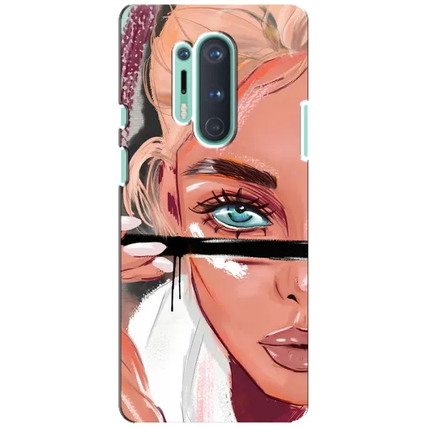 Чехол с рисунком «Девушка и ресницы» для OnePlus 8 Pro