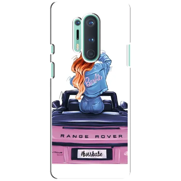 Чехол с рисунком «Девушка на машине» для OnePlus 8 Pro