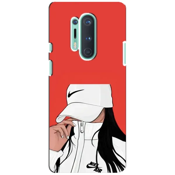 Чехол с рисунком «Девушка Nike» для OnePlus 8 Pro