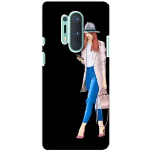 Чехол с картинкой Модные Девчонки OnePlus 8 Pro (Девушка со смартфоном)