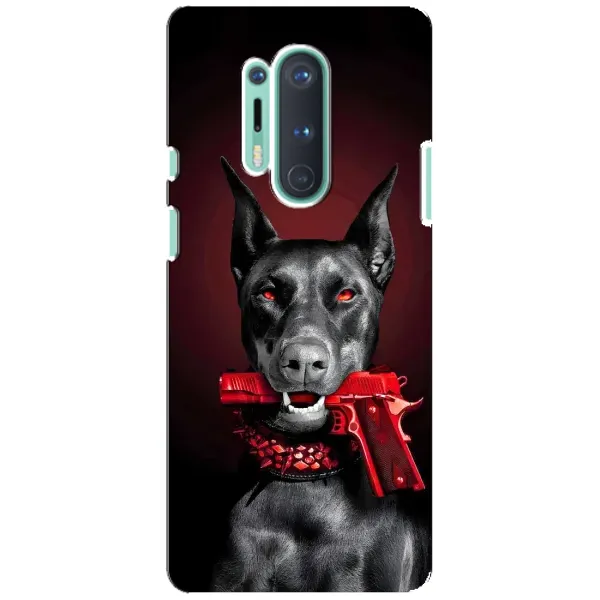 Чехол с рисунком «Доберман злой» для OnePlus 8 Pro