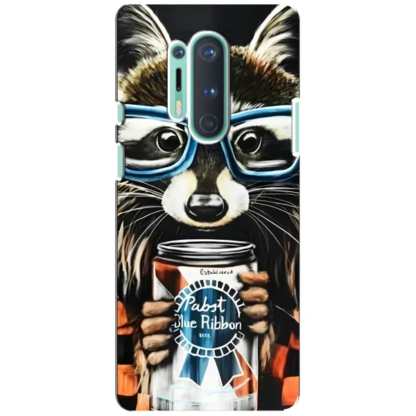 Чехол с рисунком «Енот в очках» для OnePlus 8 Pro Чехол с рисунком «Енот в очках» для OnePlus 8 Pro