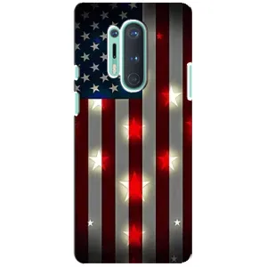 Чехол Флаг USA для OnePlus 8 Pro (Флаг США 2)
