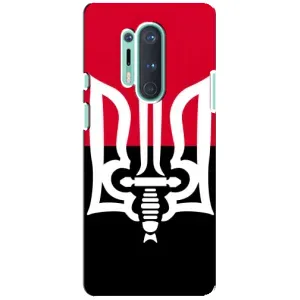 Чехлы УПА (Красно-Чёрный) на OnePlus 8 Pro (Герб Украины)
