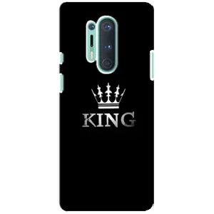 Чехол (Корона на чёрном фоне) для ВанПлас 8 Про (KING)