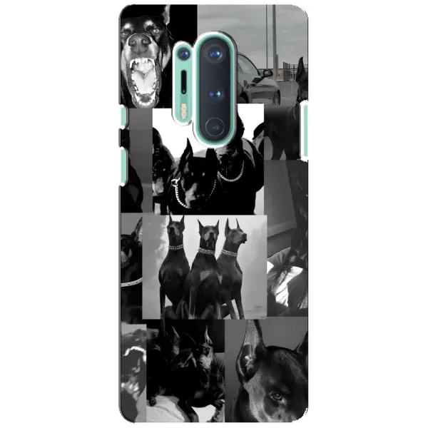 Чехол с рисунком «Коллаж Доберман» для OnePlus 8 Pro