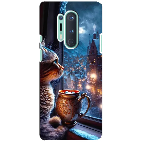 Чехол с рисунком «Кот новогодний» для OnePlus 8 Pro Чехол с рисунком «Кот новогодний» для OnePlus 8 Pro