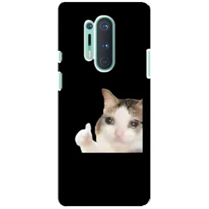 Бампер з принтом Меми для OnePlus 8 Pro (Кіт у сльозах)