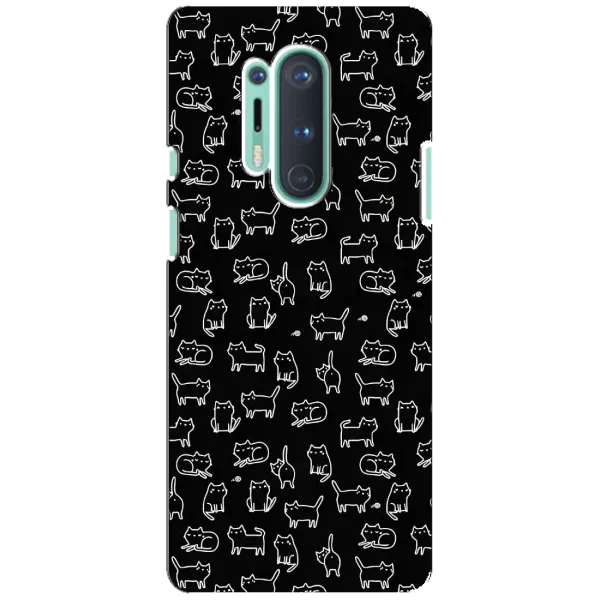 Чехол с рисунком «Котики на черном» для OnePlus 8 Pro Чехол с рисунком «Котики на черном» для OnePlus 8 Pro