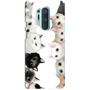 Силиконовый чехол с котиком для OnePlus 8 Pro (Коты)