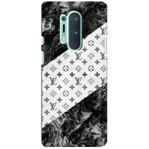 Чохол Стиль Louis Vuitton на OnePlus 8 Pro (LV на білому)