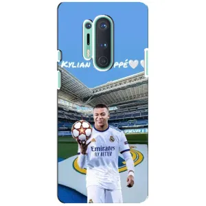 Чехол (TPU) с Футболистом на OnePlus 8 Pro (Mbappe Real)