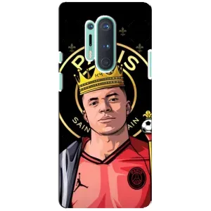 Чехол (TPU) с Футболистом на OnePlus 8 Pro (Mbappe King)