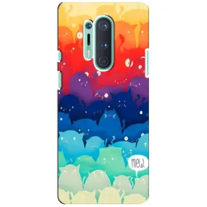 Силиконовый чехол с котиком для OnePlus 8 Pro (Mew)