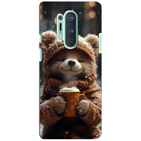 Чехол с рисунком «Медвежонок с кофе» для OnePlus 8 Pro Чехол с рисунком «Медвежонок с кофе» для OnePlus 8 Pro