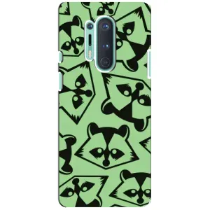 Силиконовый Чехол с Енотами на OnePlus 8 Pro (Мордочки Енота)