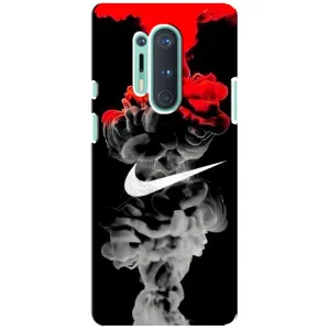 Силіконовый Чохол на OnePlus 8 Pro з картинкою НАЙК (Nike дим)