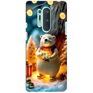 Чохли на Новий Рік OnePlus 8 Pro (Новорічний ведмедик)