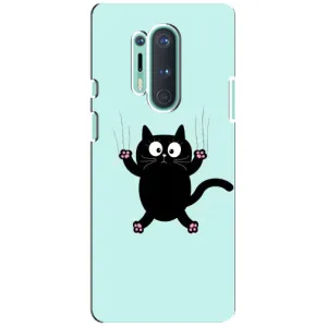 Силиконовый чехол с котиком для OnePlus 8 Pro (Падающий кот)