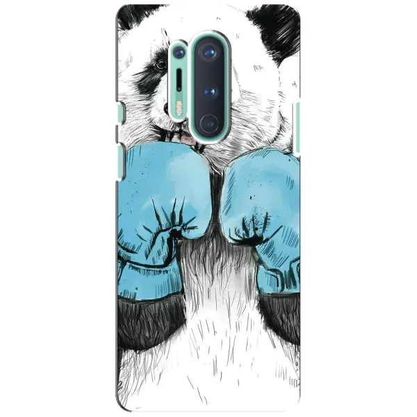 Чехол с рисунком «Панда боксер» для OnePlus 8 Pro