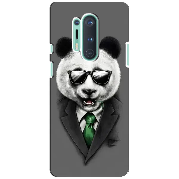Чехол с рисунком «Панда в очках» для OnePlus 8 Pro