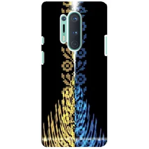 Силиконовый Чехол на OnePlus 8 Pro (Патриотическая вышиванка)