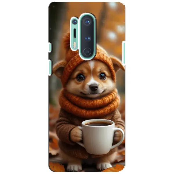 Чехол с рисунком «Собачка с кофе» для OnePlus 8 Pro Чехол с рисунком «Собачка с кофе» для OnePlus 8 Pro