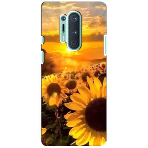Чохол з Квітами для OnePlus 8 Pro (поле соняшників)