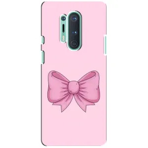 Чохол банти для OnePlus 8 Pro (Рожевий бантик)