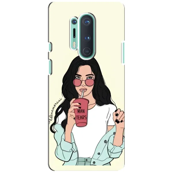 Чехол с рисунком «С напитком» для OnePlus 8 Pro