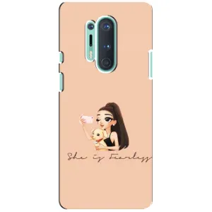 Силиконовый Чехол на OnePlus 8 Pro с картинкой Стильных Девушек (С собакой)