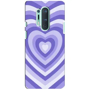 Чехлы с тематикой "Маленькие Сердечки" на OnePlus 8 Pro (Сердце фиолет)