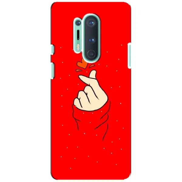 Чехол с рисунком «Сердце на красном» для OnePlus 8 Pro Чехол с рисунком «Сердце на красном» для OnePlus 8 Pro