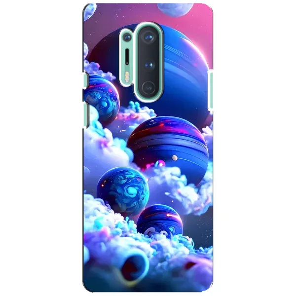 Чехол с рисунком «Синие планеты» для OnePlus 8 Pro Чехол с рисунком «Синие планеты» для OnePlus 8 Pro