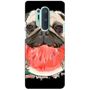 Чехол (ТПУ) Милые собачки для OnePlus 8 Pro (Смешной Мопс)