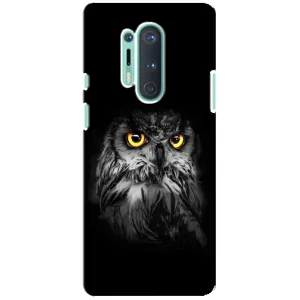 Чехлы с принтом СОВЫ для OnePlus 8 Pro (Сова на чёрном)