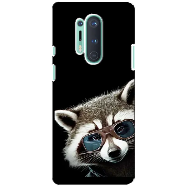 Чехол с рисунком «Стильный Енот» для OnePlus 8 Pro Чехол с рисунком «Стильный Енот» для OnePlus 8 Pro