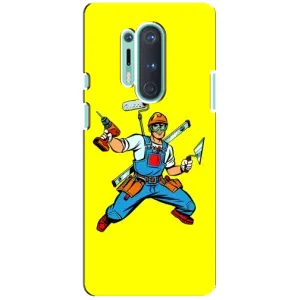 Силіконовий бампер (Працівники) на OnePlus 8 Pro (Будівельник)