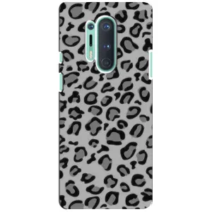 Чохол з леопардовим принтом на OnePlus 8 Pro (Темний леопард)