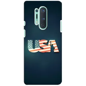 Чехол Флаг USA для OnePlus 8 Pro (USA)