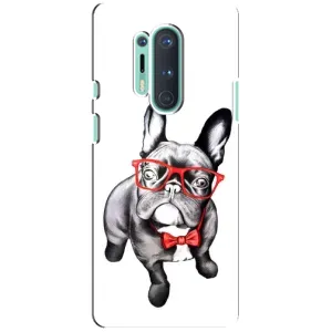 Бампер для OnePlus 8 Pro с картинкой "Песики" (В очках)