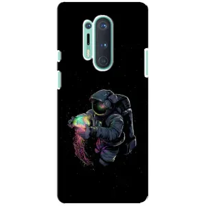 Силиконовый Чехол с принтом "Космонавты" на OnePlus 8 Pro (В руках земля)